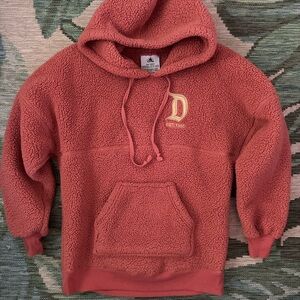 Disneyland Orange red Sherpa Hoodie